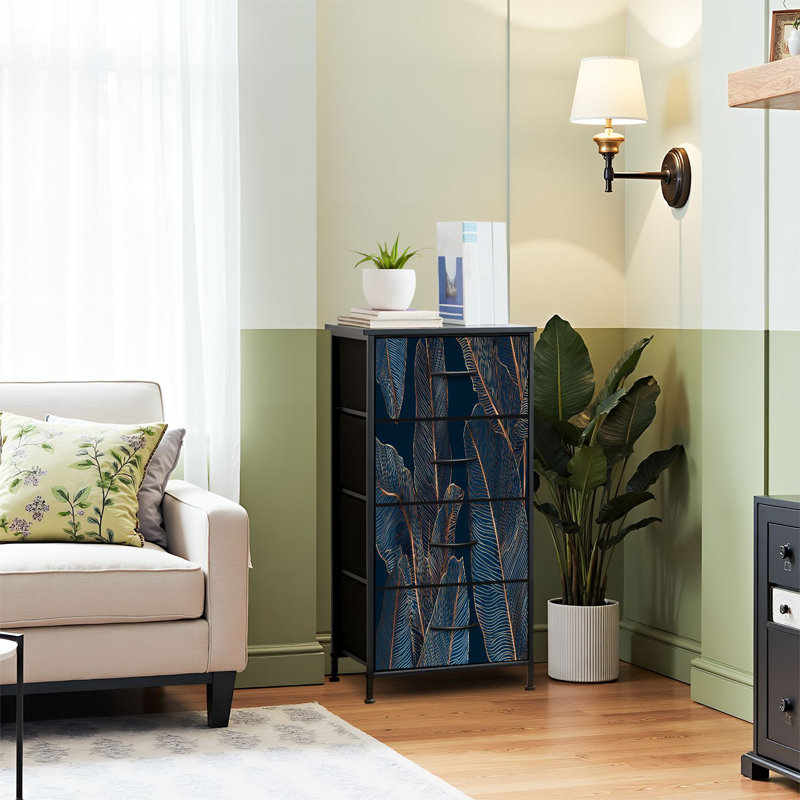 Commode pour garde-robe de chambre à coucher pour garde-robe de bananier à feuilles de bambou exotique