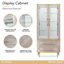 St. Charles Display Cabinet - Dove Gray