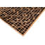 Tapis géométrique noir en laine noué à la main à motif géométrique 5 pi 10 po x 8 pi 9 po Baccio