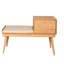 Banc de rangement en bois massif Hiliary