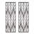 Florian Reclaimed Grey Laser Cut Plume 2-Piece Wood Wall Décor Set