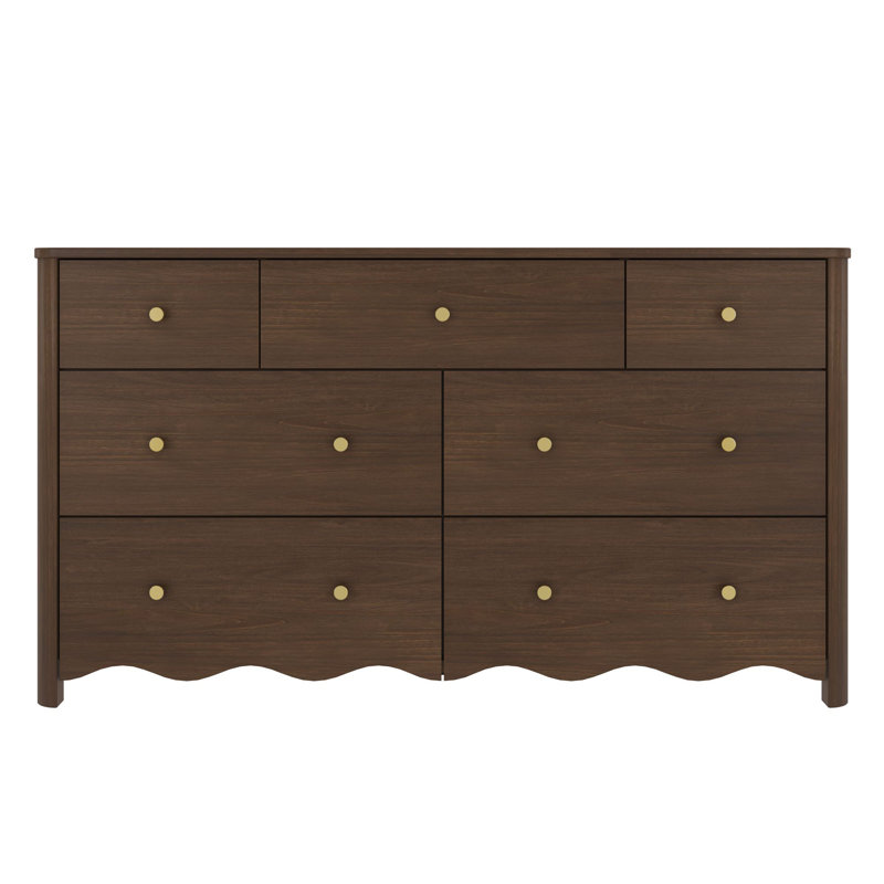 Commode 7 tiroirs Sutton, noyer, Noyer