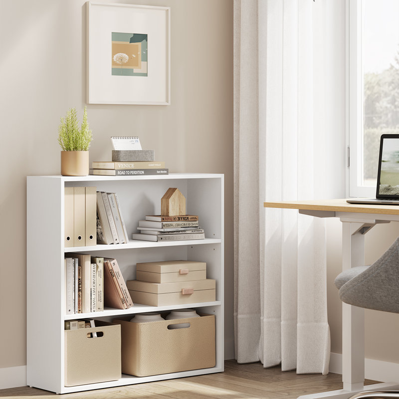 Bibliothèque standard H 71,1 po x l 24,4 po Sayef, Brun rustique, (3 tablettes) 81 cm H x 80 cm l x 24 cm P