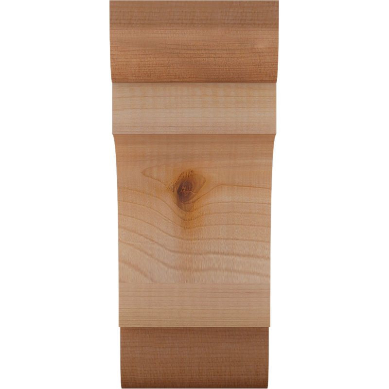 New Brighton Corbel, H 10 po x l 4 po x P 6 po, Cèdre rouge, Sciage brut
