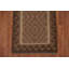 Tapis oriental brun en laine Kilim 3 x 4