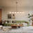 6 - Light Dimmablesu Sputnik Chandelier Bubble Glass Chandelier Modern Linear Chandelier