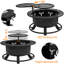 Round Wood Burning Fire Pit
