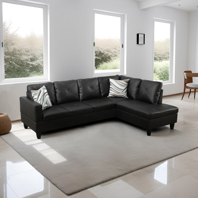Delayna Faux Leather Sectional