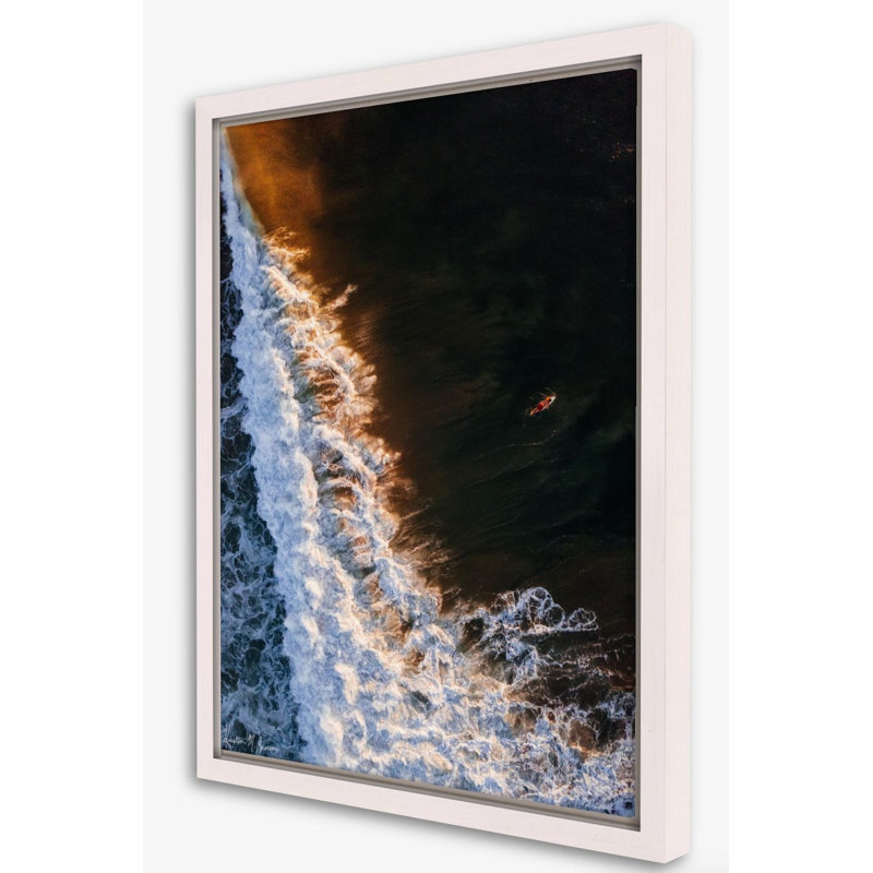 The Rush Print by Kristen M. Brown, 27.5" H x 21.5" W x 1.25" D, White Framed Canvas