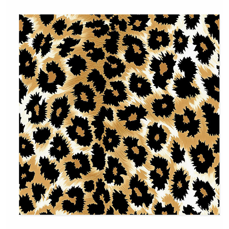 Animaux, motif léopard III, reproduction d'art moderne sans cadre, H 18 po x l 18 po