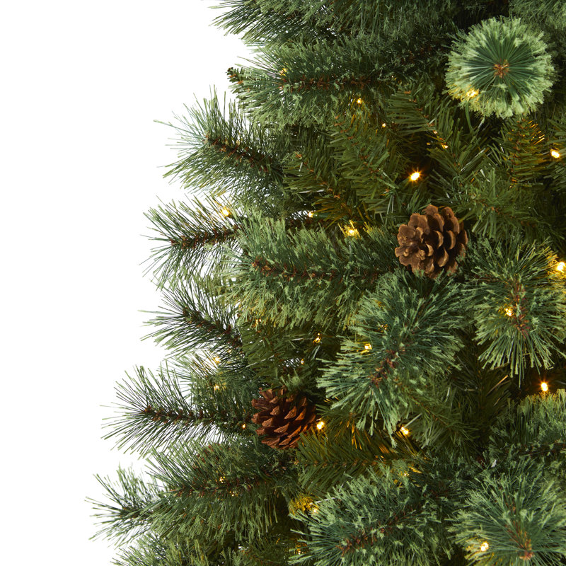 Lighted Artificial Christmas Tree, 6' H