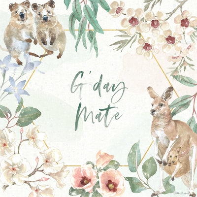 «Aussie Love III» par Beth Grove - reproduction d'art sur toile tendue