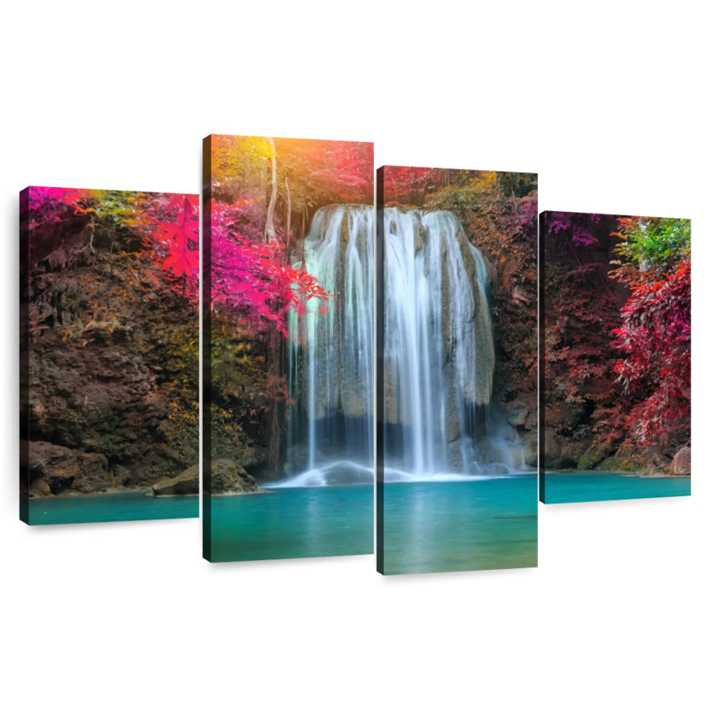 Marchelle Amazing Erawan Waterfall, 22'' H x 36'' W