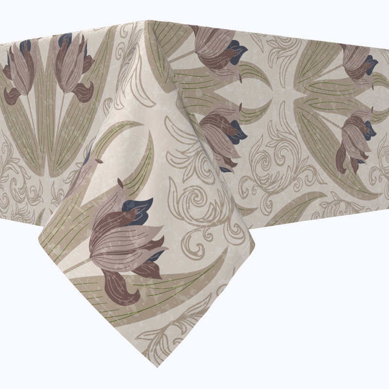 Floral 57 Cotton Tablecloths, 104" x 52"