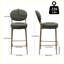Tabourets de bar rembourrés en velours (ensemble de 2)-217846981