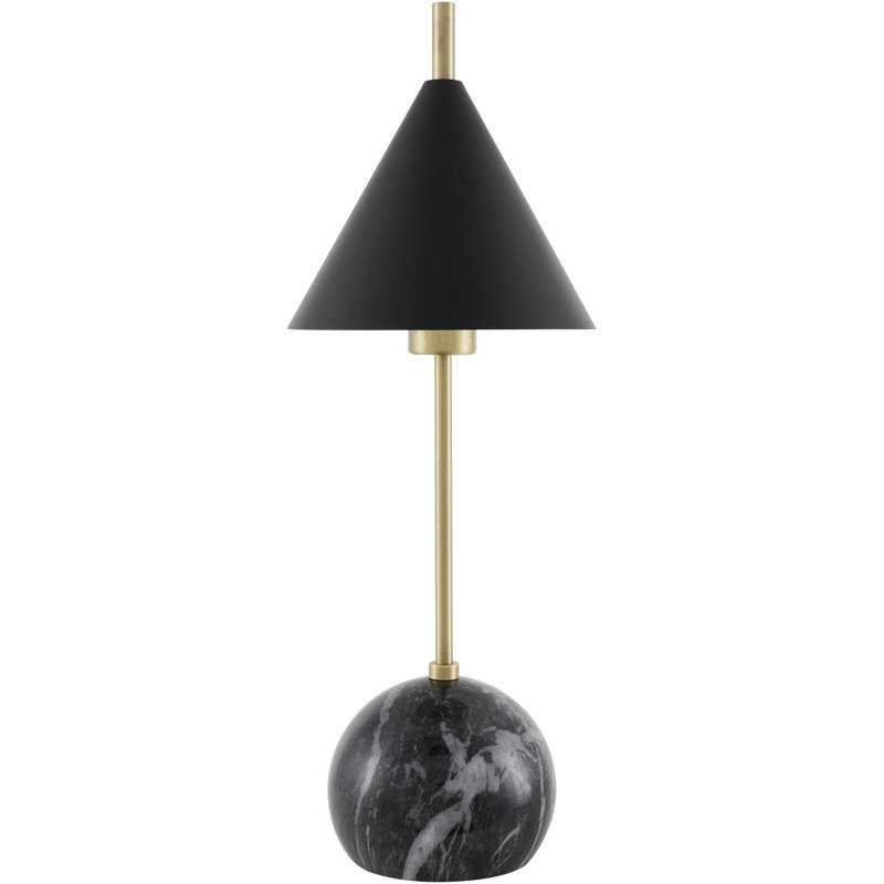Almanza Table Lamp, Black, Black