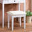 Wood Makeup Vanity Table And Stool Set For Bedroom-778191486
