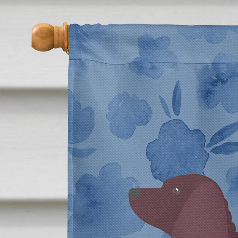 Caniche en polyester à 2 côtés 40 x 28 po standard welcome drapeau maison, Terrier américain Staffordshire 2