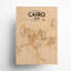 «Cairo City Map», impression rétro-1023410227-1023410247