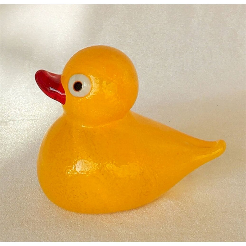 Figurine de canard de verre Oyens