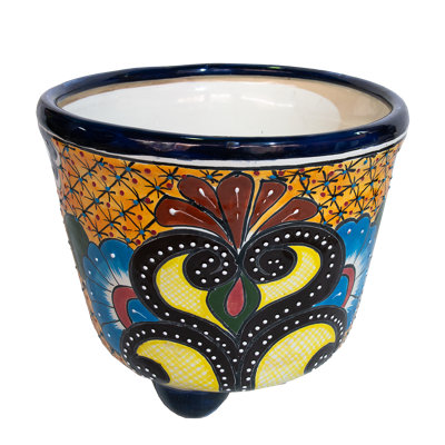 Mini Molcajete Planter (3 Legs)- Yellow