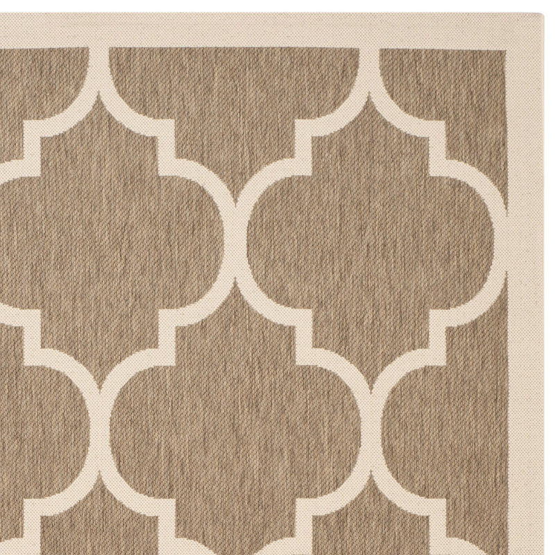 Herefordshire Performance Geometric Indoor/Outdoor Area Rug, Square 5'3"