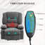 Fauteuil inclinable classique en polyester gris avec télécommande Elderly Home Relaxation-433360098