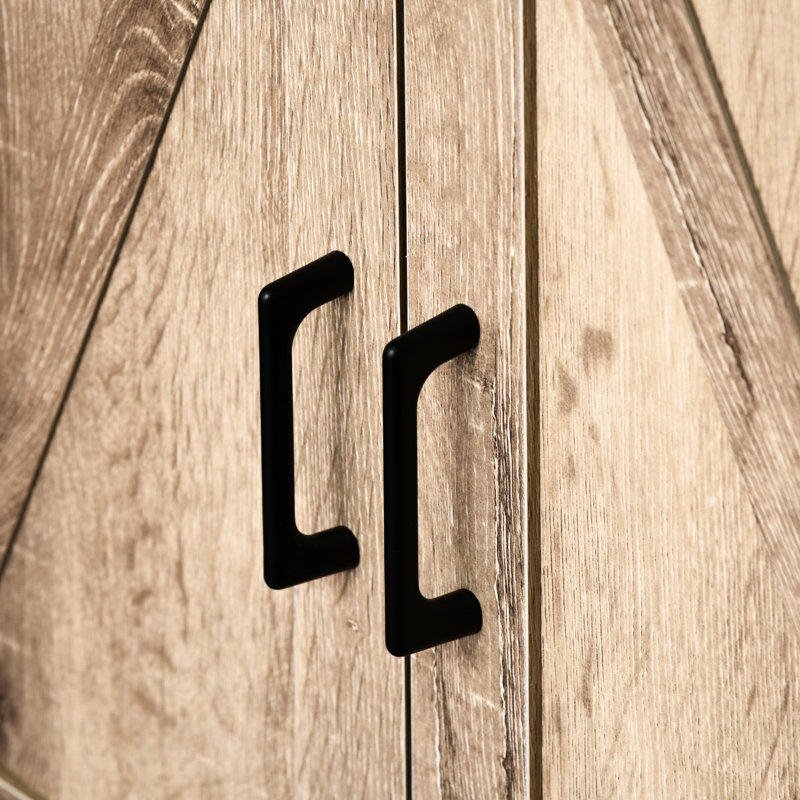 Buffet en bois avec tiroir et tablette, rangement de style industriel pour bocaux à bouteilles, intérieur spacieux en chêne, rangement pour bocaux de cuisine