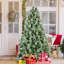 Arbre de Noël avec 92 pommes de pin - 1588 pointes, PVC mélangé et branches à aiguilles dures, structure à charnières pour une installation facile, support en métal robuste - arbre de Noël complet réaliste-138699207