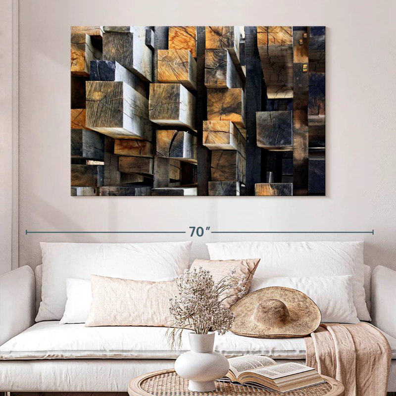 Sireci New Oak Sireci, 34" H x 51" W