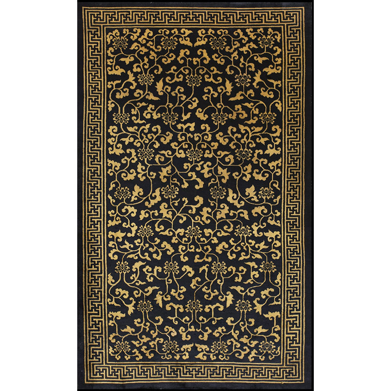Tapis de couloir chinois en laine antique