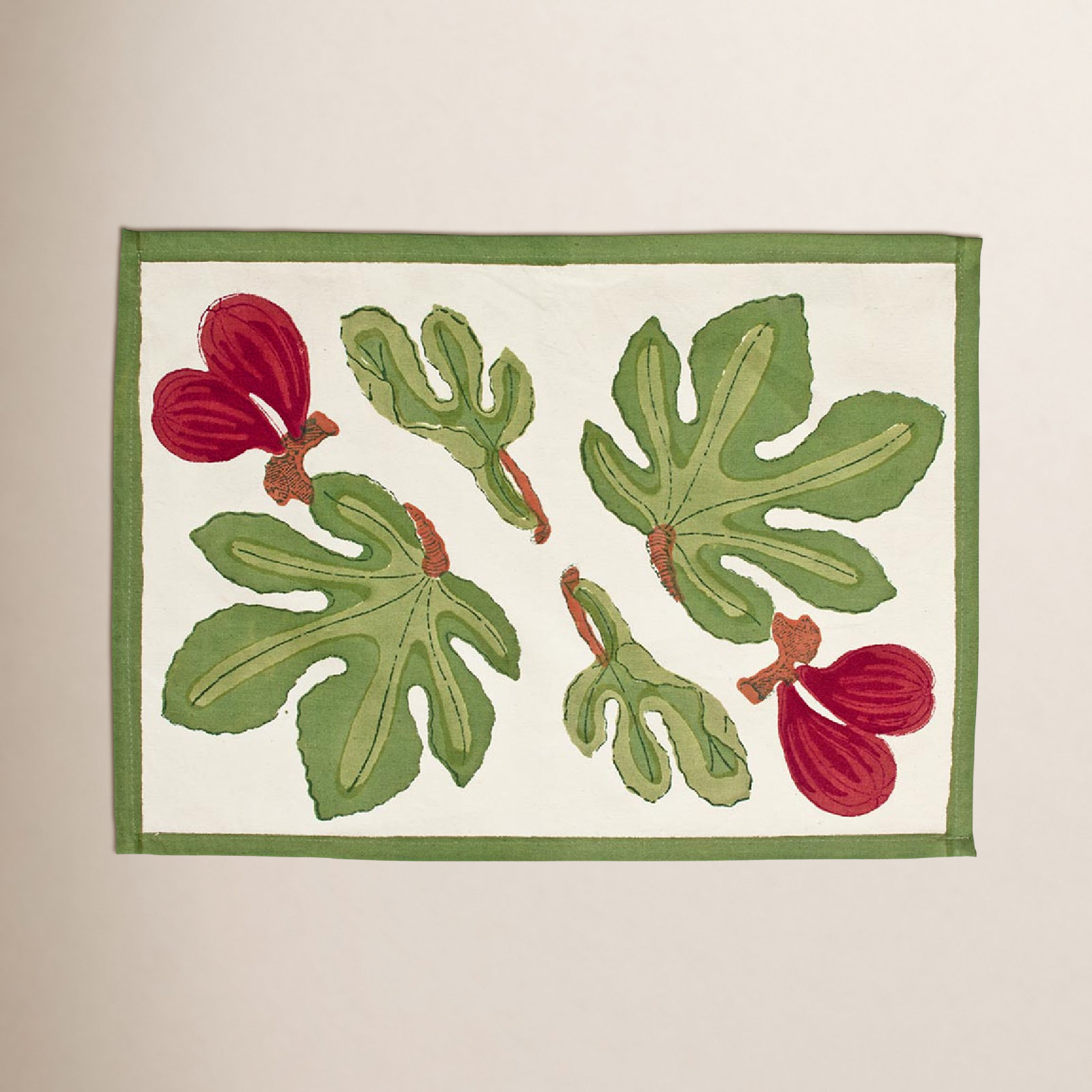 Debarata Cotton Placemat, Green