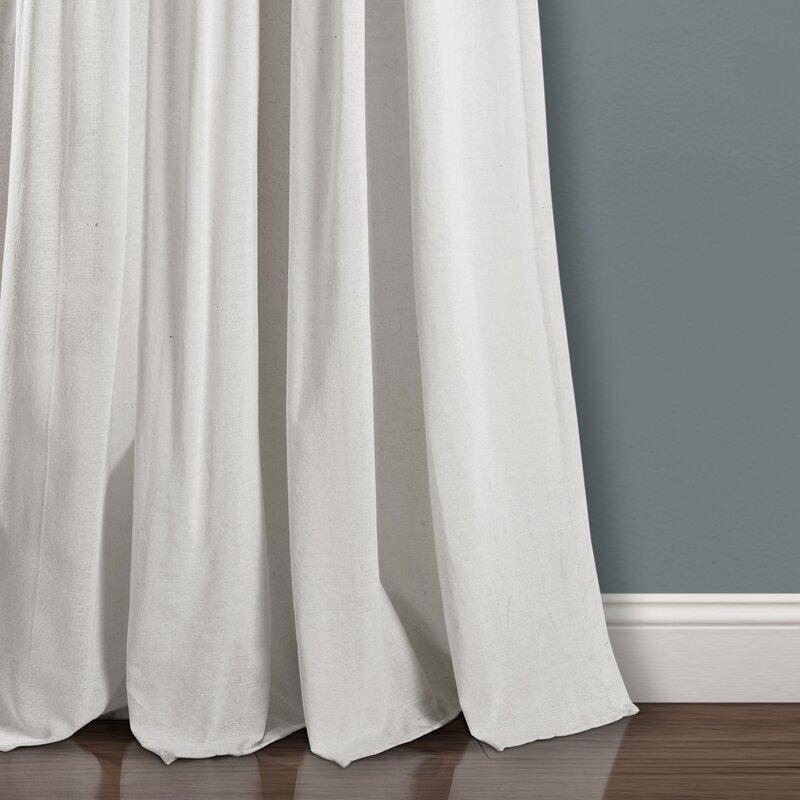 Gracie Oaks Ruya Semi-Sheer Curtain Panel & Reviews | Wayfair