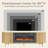 Luxury 70" Fluted Fireplace Tv Stand, Modern Chic Entertainment Center For Tvs Up To 80", Tv Console For Living Room, Media Cabinet With Storage,70 Inch