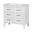 Ensemble de meuble-lavabo 36 po avec lavabo en résine, ensemble de meuble-lavabo simple autoportant avec quatre tiroirs et armoire de rangement en bois massif (Identique à SW000128AAK)