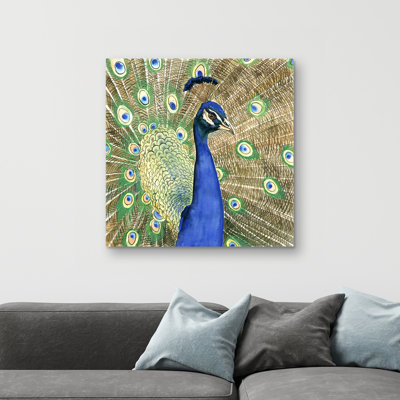 Peacock - 32"x32" art on canvas