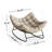 Nechuma Upholstered Rocking Accent Chair, Oversize Papasan Chair-1225369638