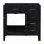 Meuble-lavabo 36 po sans lavabo, base d'armoire seulement, armoire de salle de bain avec tiroirs, structure solide et panneau de fibres à densité moyenne-116026952-116026955