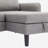 Darea Velvet L-Shaped Sectional Reversible