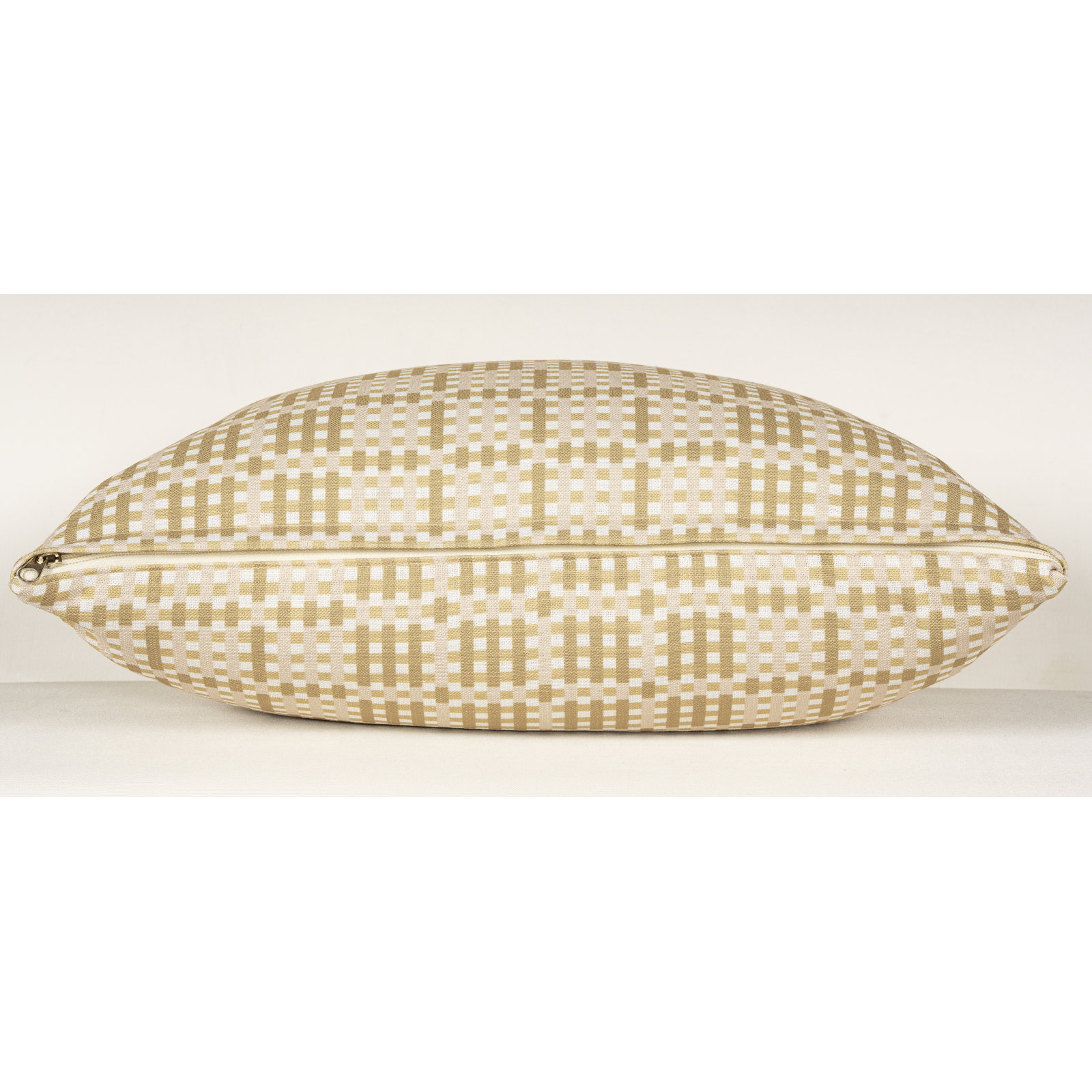 Ashwin 30" x 30" Throw Pillow, Beige Geometric
