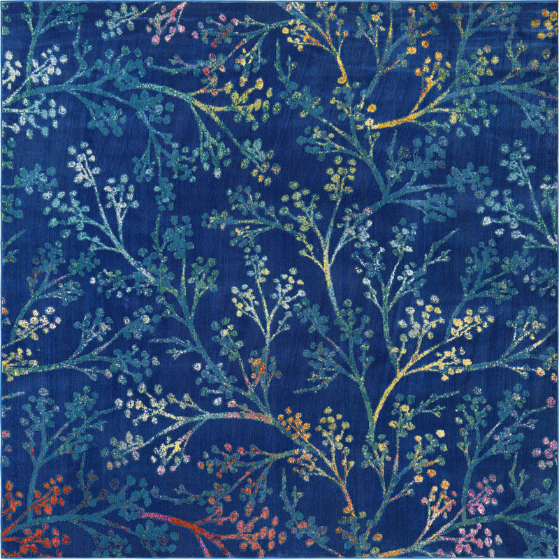 Tapis de campagne Country & Floral, Carré 7 pi 10 po