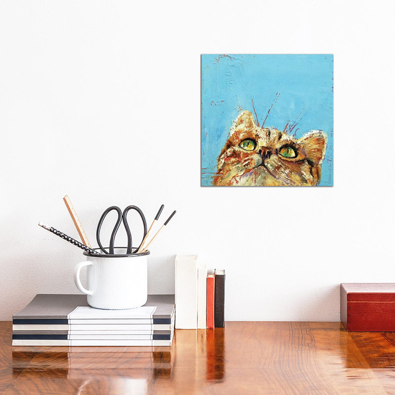 Tomcat by Michael Creese - Wrapped Canvas Painting, 30.48 cm H x 30.48 cm W