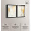«Golden Luxe» duo abstrait Shadowbox, art abstrait neutre par Art Remedy-115200641-115200646