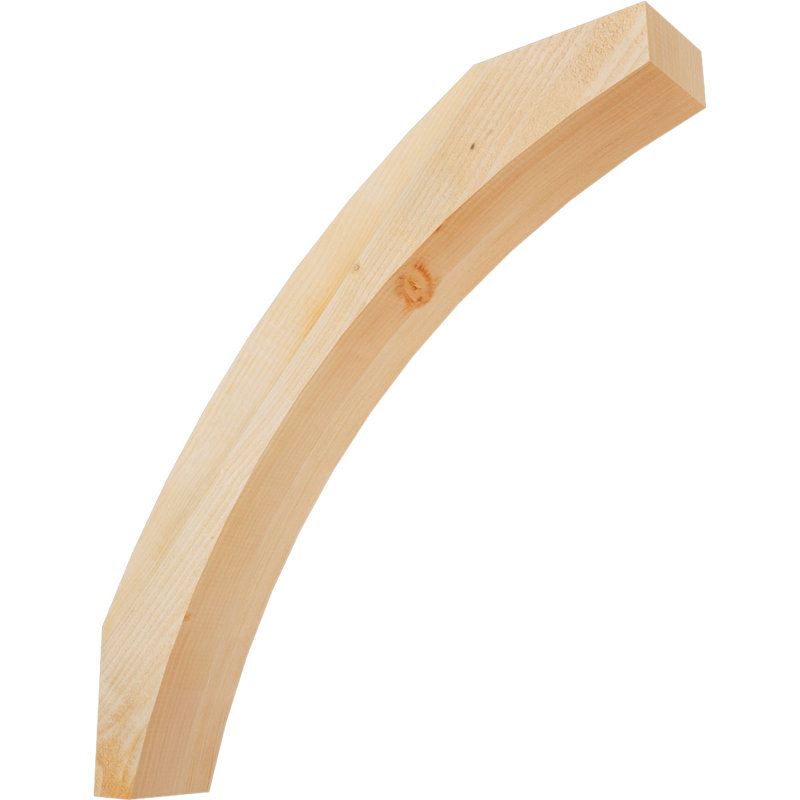 Genouillère Thorton, Sapin Douglas de 6 po (sciage brut), 36 po X P 36 po H
