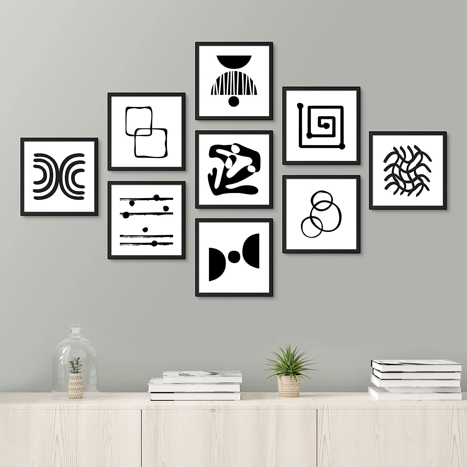 modern black framed pictures