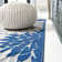Rheanon Floral High-Low Blue/Gray Indoor/Outdoor Rug