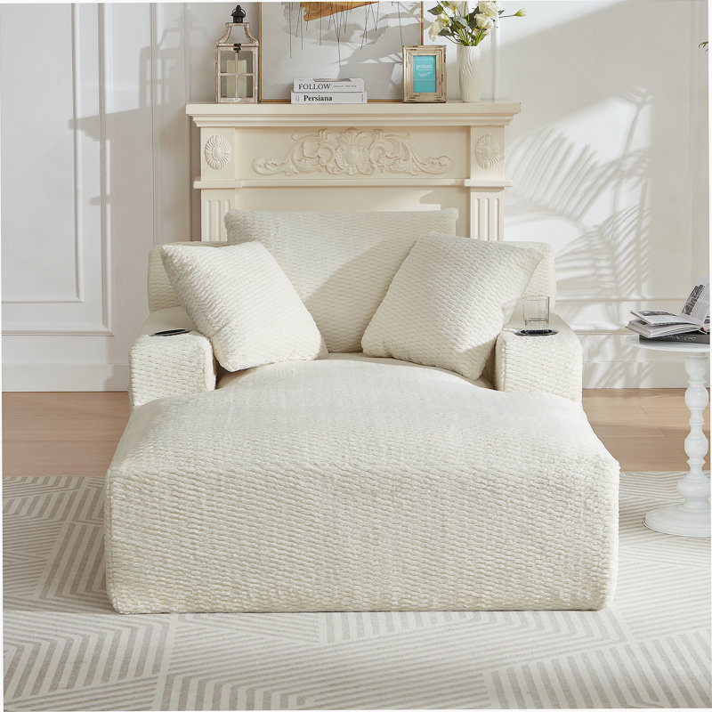 Boneless Oversized Indoor Chaise Lounge Chair, Comfy Sleeper Sofa Without Assembly Needed, Perfect For Living Room And Office Relaxation