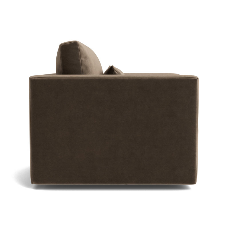 Haywood Full Swivel Chair, Performance Velvet - Otter