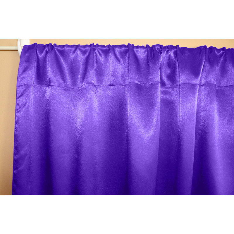 Dafni Semi Sheer Curtain Single Panel, 58" W x 96" L, Purple