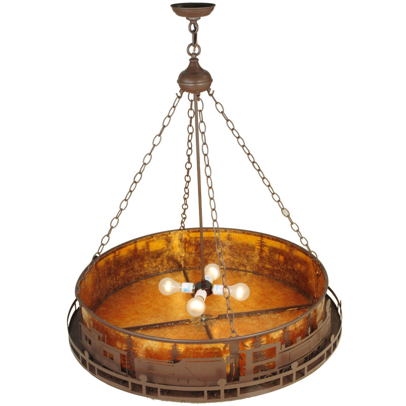 Rustic Lodge 4 - Light Chandelier